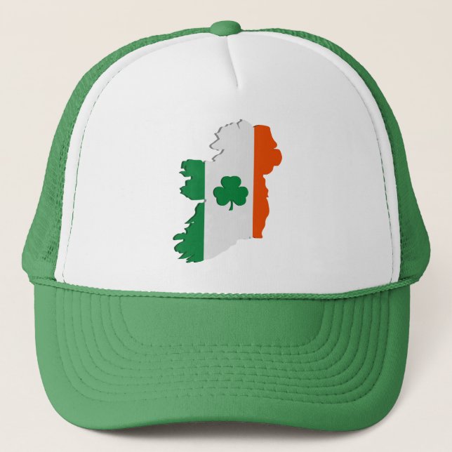 Gorra De Camionero Mapa de Irlanda (Anverso)