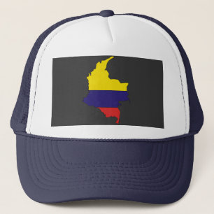Gorra De Camionero Mapa de la bandera de Colombia
