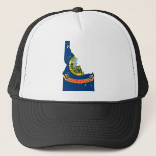 Gorra De Camionero Mapa de la bandera de Idaho