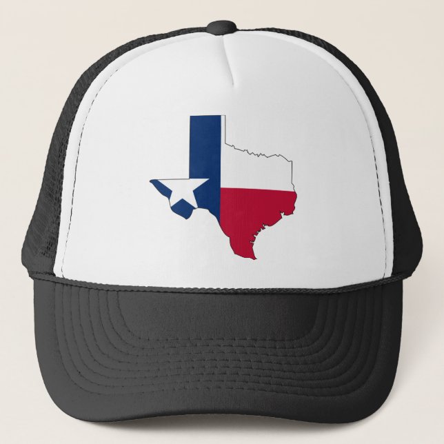 Gorra De Camionero Mapa de la bandera de Tejas (Anverso)