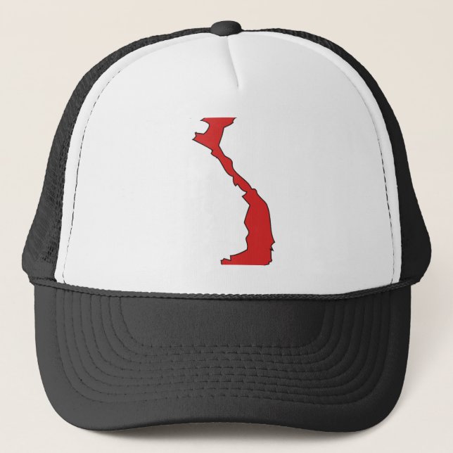 Gorra De Camionero Mapa de la bandera de Vietnam (Anverso)