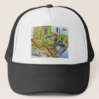 Gorra De Camionero Mapa de Personalizados de Corpus Christi Tx