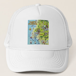 Gorra De Camionero Mapa de Personalizados de Tampa Florida
