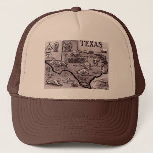 Gorra De Camionero Mapa de Personalizados de Texas