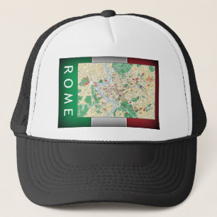 Gorra De Camionero Mapa de Roma