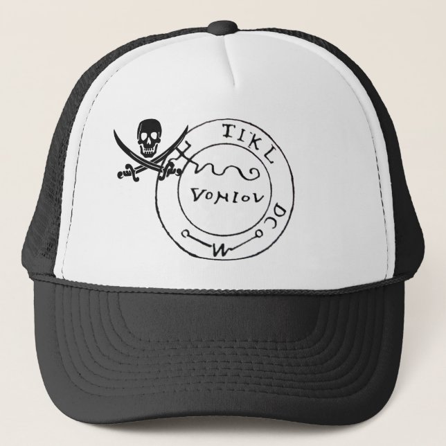 GORRA DE CAMIONERO MAPA DE TESORERÍA DE PIRATAS ANTIGUAS, ESPALDA Y S (Anverso)