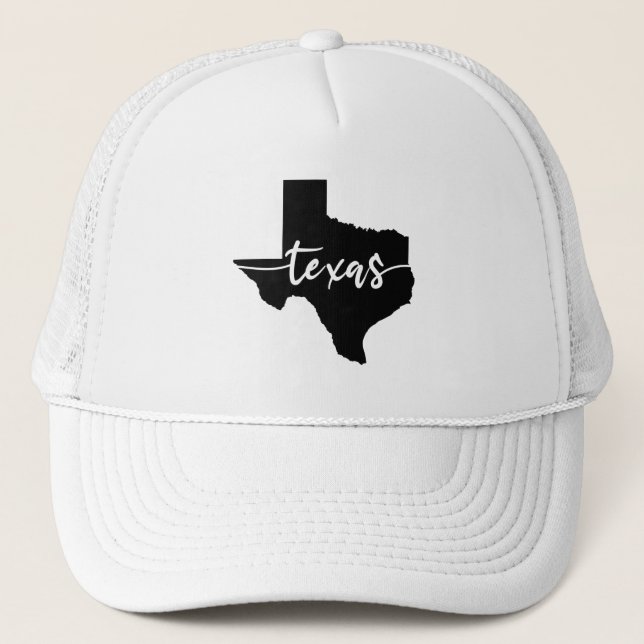Gorra De Camionero Mapa del estado de Texas USA (Anverso)
