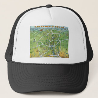 Gorra De Camionero Mapa del Personalizado de Texas en San Antonio