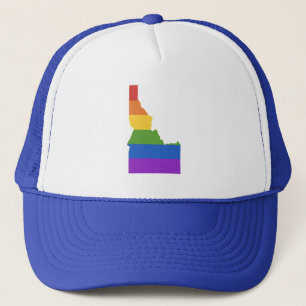 Gorra De Camionero Mapa gay de EEUU Estado de Idaho