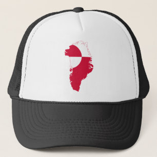 Gorra De Camionero Mapa GL de la bandera de Groenlandia