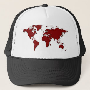 Gorra De Camionero Mapa mundial