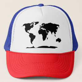 Gorra De Camionero Mapa mundial