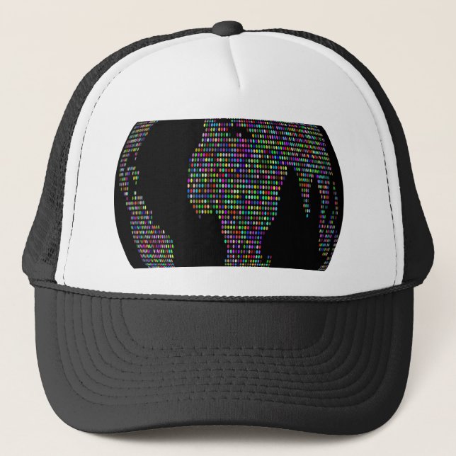 Gorra De Camionero mapa mundial del planeta (Anverso)