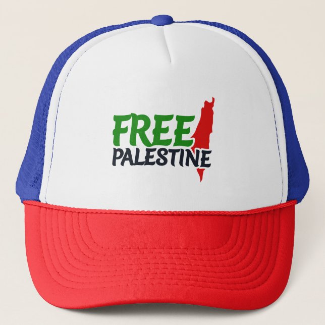 Gorra De Camionero Mapa Palestina Libre (Anverso)