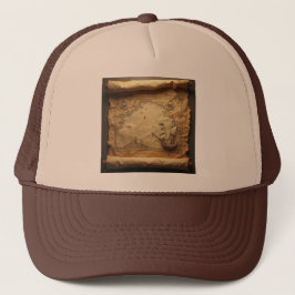 Gorra De Camionero Mapa pirata