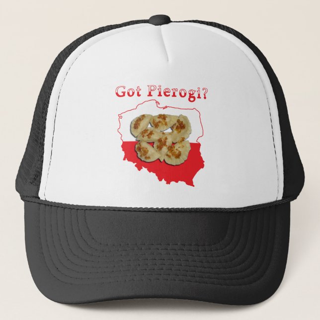 Gorra De Camionero Mapa Polaca de Pierogi (Anverso)