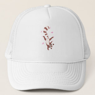 Gorra De Camionero Mapache bailarín divertido Breakdance Hip Hop Anim