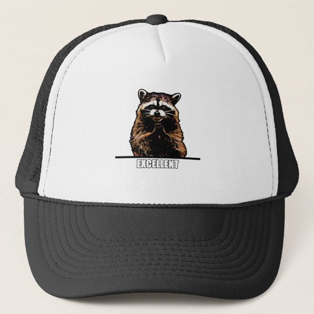 Gorra De Camionero Mapache malvado (Anverso)
