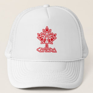 GORRA DE CAMIONERO MAPLE MADE WITH TRIANGLES CANADA FLAG BY MASANSER