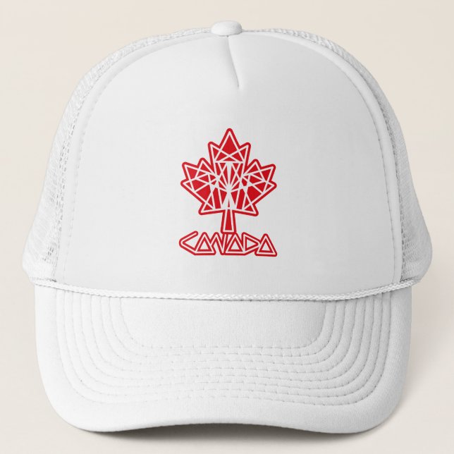 GORRA DE CAMIONERO MAPLE MADE WITH TRIANGLES CANADA FLAG BY MASANSER (Anverso)