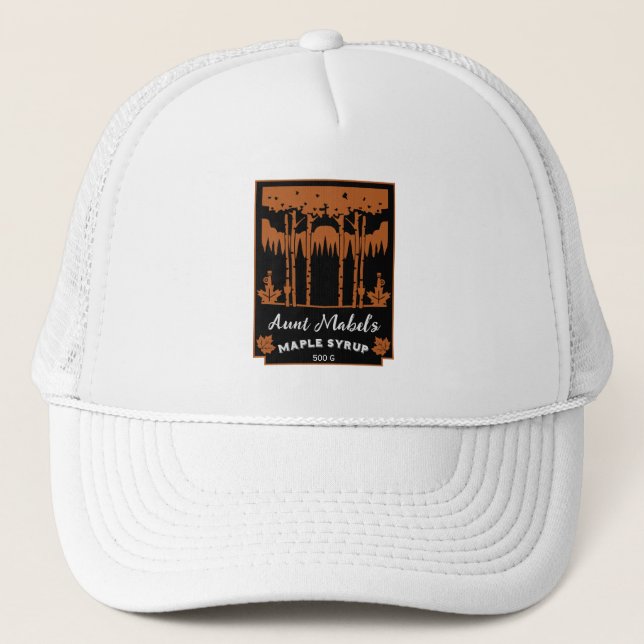 Gorra De Camionero Maple Syrup Home Made Editable (Anverso)