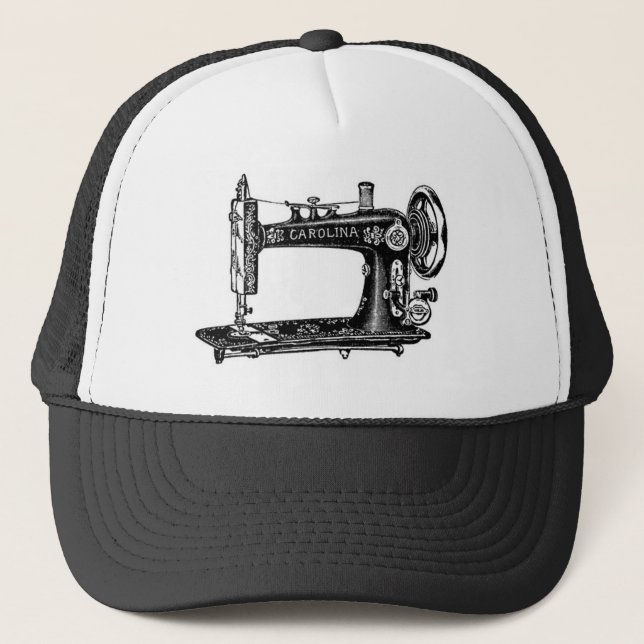 Gorra De Camionero Máquina de coser antigua (Anverso)