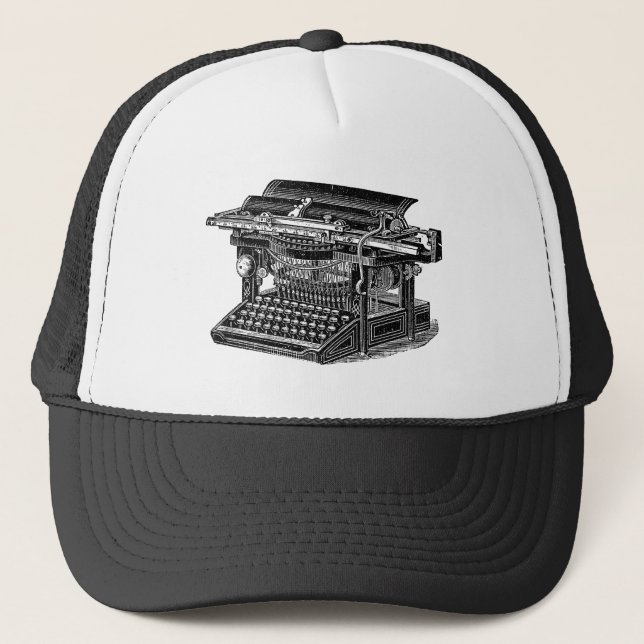 Gorra De Camionero Máquina de vinificación - Negro (Anverso)