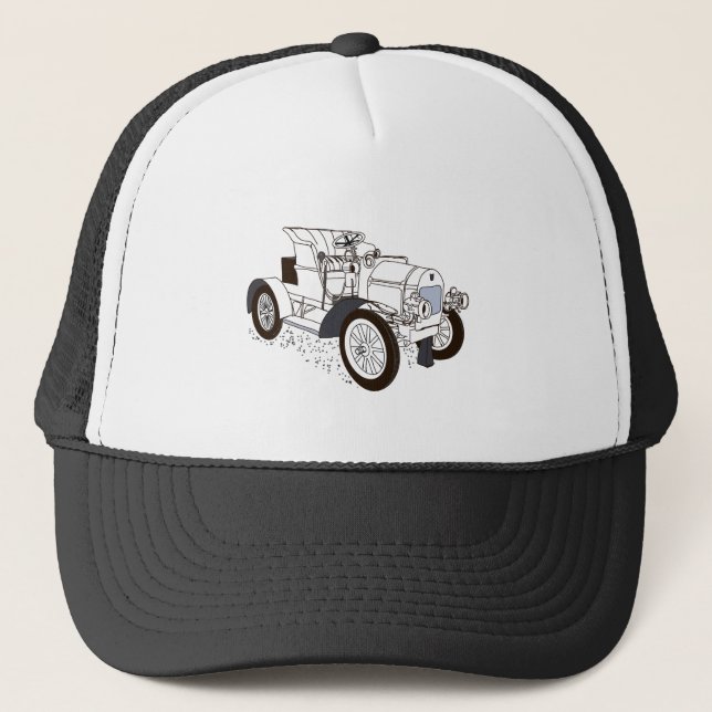 Gorra De Camionero máquina retro (Anverso)
