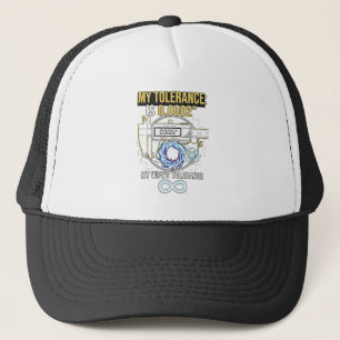 Gorra De Camionero maquinista divertido mi tolerancia vs la toleranci