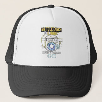 Gorra De Camionero maquinista divertido mi tolerancia vs la toleranci