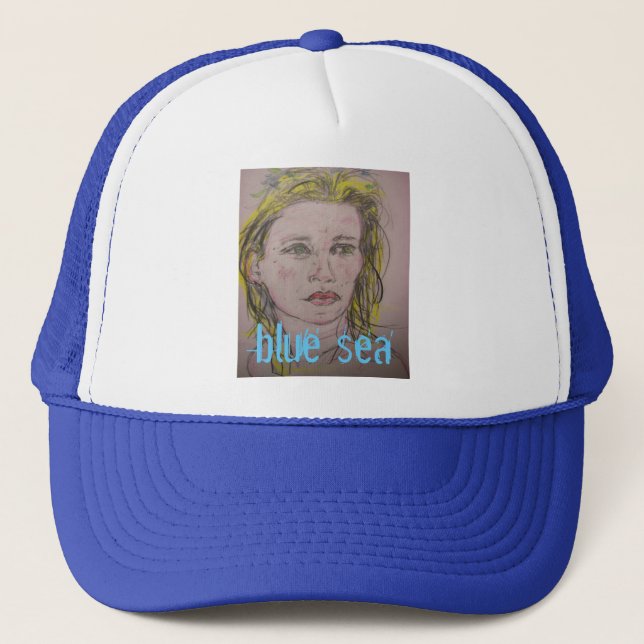 Gorra De Camionero Mar Azul (Anverso)