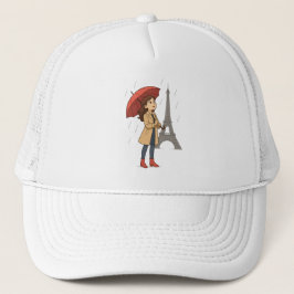 Gorra De Camionero Maravilla parisina" – Dziewczyna z parasolką pod W