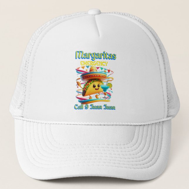 Gorra De Camionero Maravillosa Fiesta: Emergencia Margaritas (Anverso)