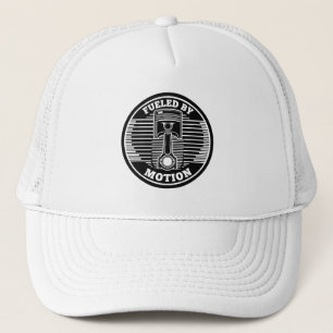 Gorra De Camionero Marca Circular de Pistón Cinético Mecánico