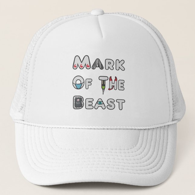 Gorra De Camionero Marca De La Bestia (Anverso)