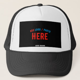 GORRA DE CAMIONERO MARCA VERIFICADA NEGRA DE PERSONALIZABLE MODERNO E