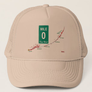 Gorra De Camionero Marcador clave de la milla oeste 0