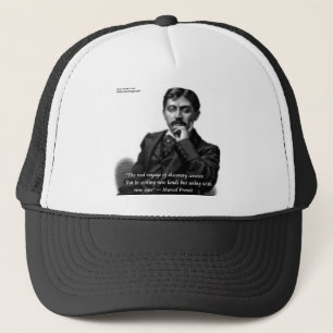 Gorra De Camionero Marcel Proust y Famosa Cita