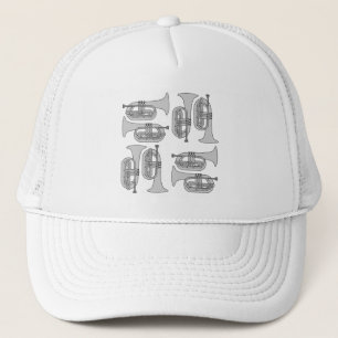 Gorra De Camionero Marchando Baritone Crosshatch