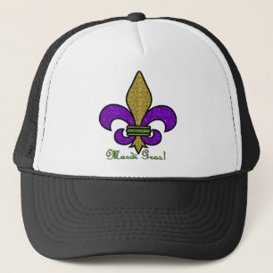 Gorra De Camionero Mardi Gras Fleur De Lis