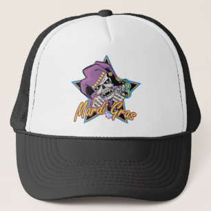 Gorra De Camionero Mardi Gras Jester Skull