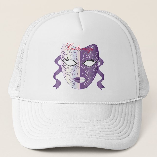 Gorra De Camionero Mardi Gras Mask Thunder_Cove (Anverso)