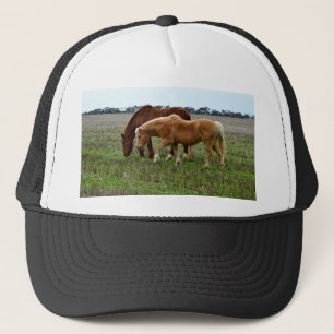 Gorra De Camionero Mare De Castaño Y Ternera De Palomino,