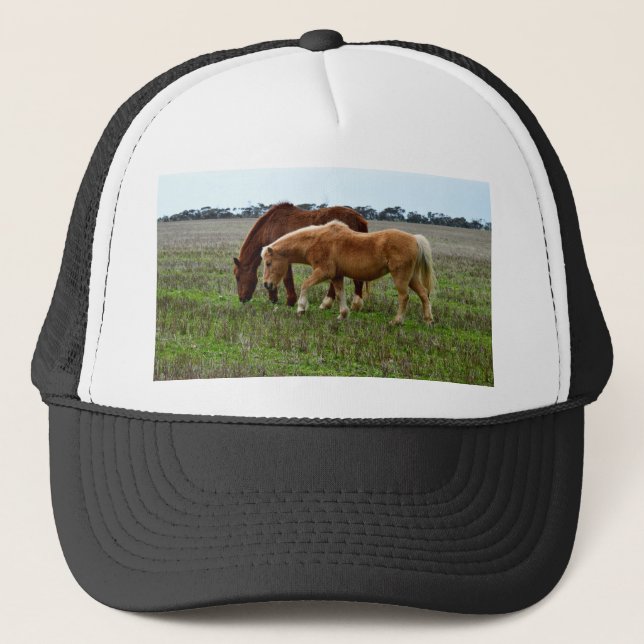 Gorra De Camionero Mare De Castaño Y Ternera De Palomino, (Anverso)