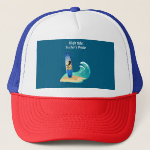 Gorra De Camionero "Marea Alta: Orgullo del surfista" aventura océano