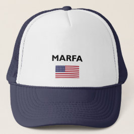 Gorra De Camionero Marfa Texas Estados Unidos Bandera estadounidense 