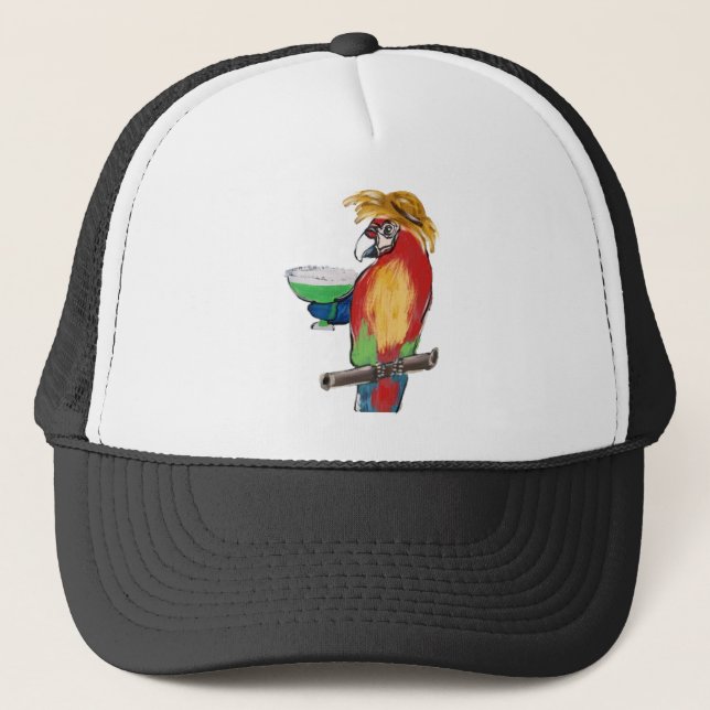 Gorra De Camionero Margarita Parrots (Anverso)