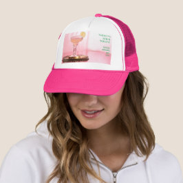 Gorra De Camionero Margarita y Lime Pink Bridal Bachelorette