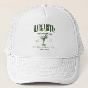 Gorra De Camionero Margaritas Y Bachelorette Personalizada De Matrimo