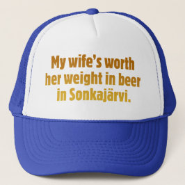 Gorra De Camionero Marido Cerveza Tapa Azul